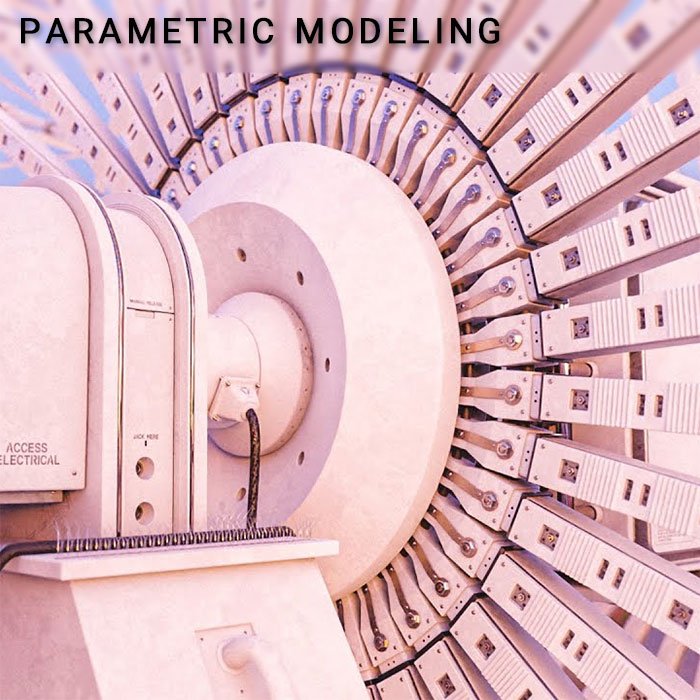 Procedural Modeling - برنامه بلندر - مدل سازی پارامتریک در بلندر - parametric modeling in blender - ترن هوایی - چرخ و فلک